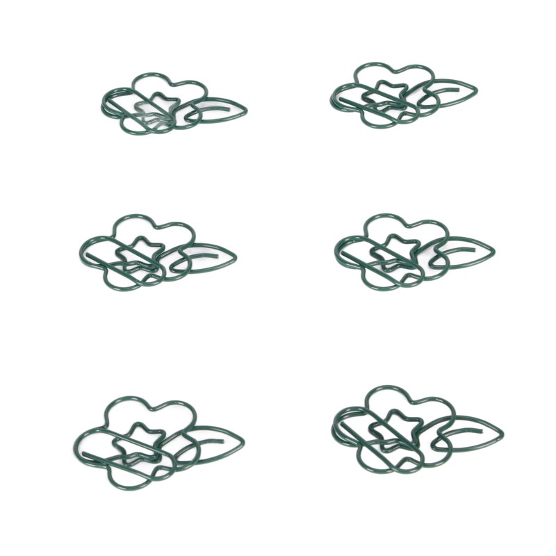 90pcs Metal Paper Clips Creatively Cute Paper Clips Small Portable