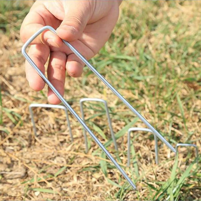 SAIJIAN Pack of 40 Ground Anchors, Ground Anchor Set, U-Shaped