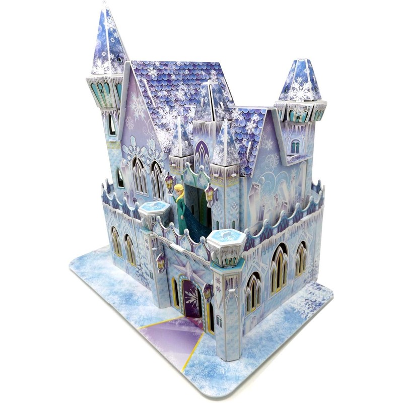 Brigamo Magic Elsa Ice Palace Dollhouse Castle for Craft &