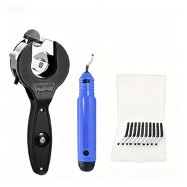 Ratcheting Pipe Cutter, 2 in 1 Close Quarters Tube Compact Cutter