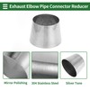 X AUTOHAUX Mandrel Exhaust Bend Elbow Concentric Reducer Car Exhaust