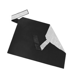 ACROPIX Rear Car Windshield Cover Snow Ice Rain Frost Guard Sunshade Protection with Magnets Black - Pack of 1