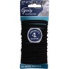 Goody Ouchless Elastic Thick, Black, 27 Count (Pack of 2)