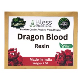 Premium-Grade-A-Indian-Dragon’s-Blood-Resin-Dracaena-Daemonorops-Draco-Sap-By-Bless-International 100%-Pure-Natural-Organic Incense-Sangre-De-Grado-Gum Sacred-Aroma-For-Yoga 0.25Lb-113.3-Grams-4-Ounce
