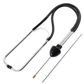 Keadic 1Pc Automotive Mechanic Stethoscope Diagnostic Tool, Auto Stainless Steel Double Head Flexible Engine Stethoscope for Cars, Trucks and Motorcycles