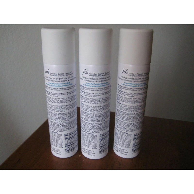 FDS Lot of 3 - FDS Hypo-Allergenic Feminine Deodorant Spray