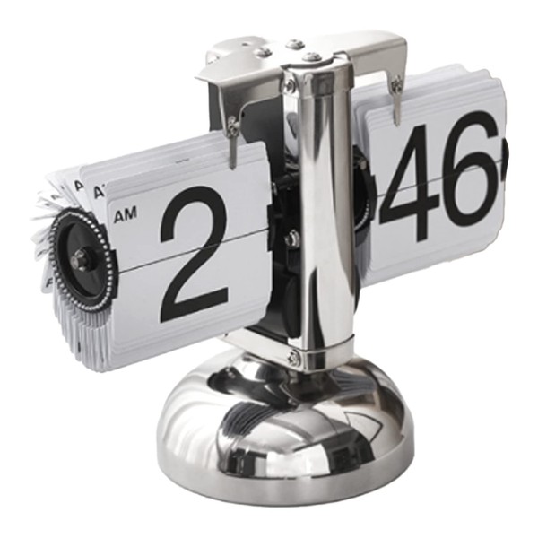 Airshi Flip Clock, Digital Flip Down Clock Auto Acero Inoxidable