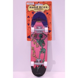 HANDBROS Handboard Skateboard 27cm 10.5 inch Tech Large Finger Board W/Grip 'SKRELETON'