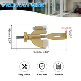 PATIKIL Portable Hotel Door Lock, Adjustable Home Security Privacy Door Lock Devices with Storage Bag for Enhanced Safety Travel Hotel Home Apartment,Gold