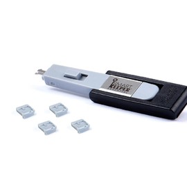 SmartKeeper Essential / 4 x Mini USB B-Port Blockers + Key/Grey
