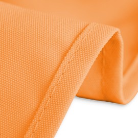 LTC LINENS LinenTablecloth 54-Inch Square Polyester Tablecloth Pumpkin, Orange