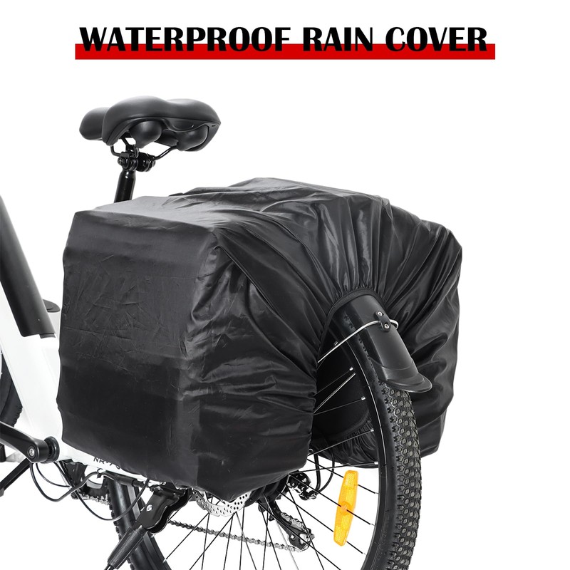 Bike Panniers Bag 50L for Bicycle Rear Rack, Waterproof Cover