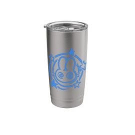 90s Y2K Mad Bunny Hare Rabbit is Confused under Starry Tail Stainless Steel Insulated Tumbler