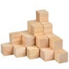 TIMESETL 30 Pieces Unfinished Smooth Wooden Cubes 3 x 3