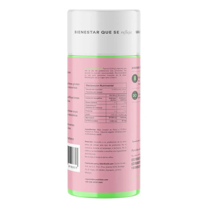 Suplemento Cápsula Nutrition Suplementos Myo Inositol Chiro Andrés Plus 130g
