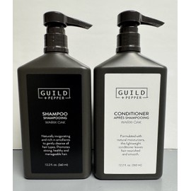 Gilchrist & Soames 2 PACK Guild + Pepper Warm Oak Shampoo & Conditioner Combo Set Bundle 360ml New