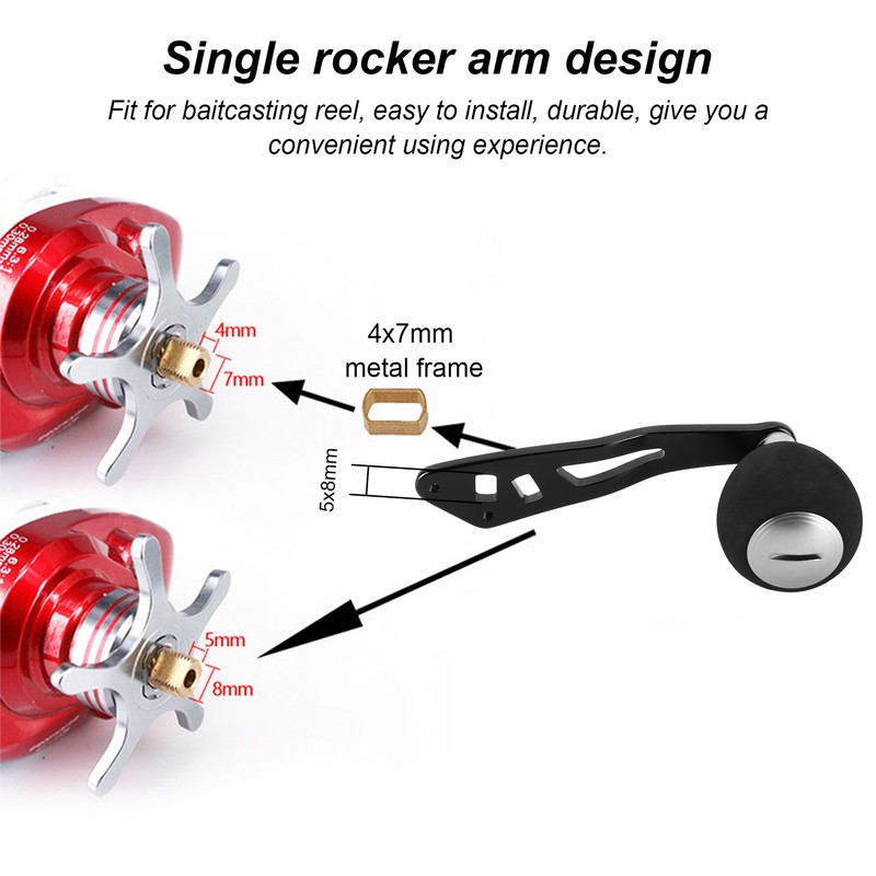 Fishing Reel Handle Grip Baitcasting Reel Rocker Arm for A/D/S