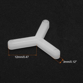 HARFINGTON 100pcs Tile Spacers 3mm Hard Plastic Y Type Tiles Leveler Spacer Installation Ceramic Spacing Clips for Wall Floor