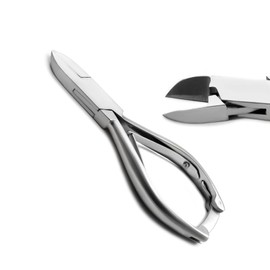 MEDSPO Professional Ingrown Toe Nail Cutters Clippers Pliers | Side Cutters Straight Curved | Beauty Gouges | Cuticle Pushers Skin Knife (Side Cutters Plain Handle Straight)