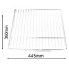 SPARES2GO Shelf Rack for Bush Oven (445mm x 360mm)