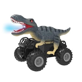Manercey Remote Control Car, 2.4GHz, 1:18 Scale RC Cars with Light, 98FT, 8KM/H, Rechargeable Battery, All Terrain Monster Truck Toys, Dinosaur Monster Trucks for Boys Age 4-7, Kids 6+, Christmas