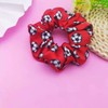 ZCYYYS Women Soccer Hair Scrunchie, Football Pattern Hair Ties &