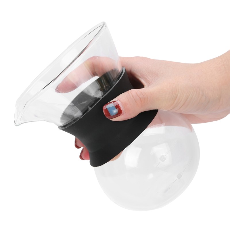 Reusable Glass Coffee Pot with Stainless Steel Filter Manual Drip