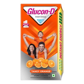 Glucon-D Instant Energy Health Drink Tangy Orange - 1kg Refill with free bottle