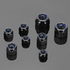 M8 x 1.25mm Nylon Insert Hex Lock Nuts 100Pcs 304