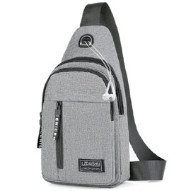Yafe Sling Shoulder Backpack, Small Rucksack for Men Lightweight Nylon Sling Rucksack Bag Anti-theft Casual Men Women Bags for Hiking Cycling Outdoor Travelling