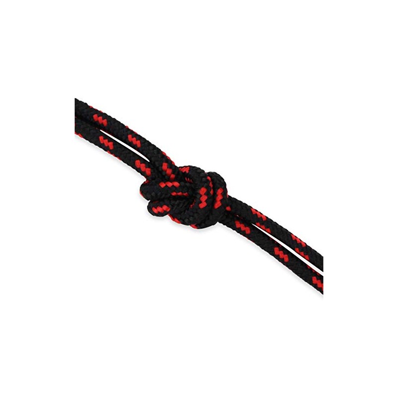 normani All Purpose Outdoor Rope 5mm x 60m Colour Black/Red