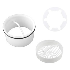 Ginddy Shower Drain Hair Catcher Set - 40mm PP Bath & Kitchen Hair Strainer with Immersion Pipe Compatible with 6960/6961/6962/6963 Anti-Clog Drain Filter & Hair Trap