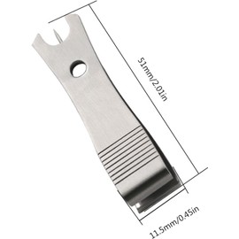 2 Pcs Fishing Line Cutter Nipper with Hook Eye Cleaner Pin Stainless Steel Line Scissors Cutting Tool Fishing Line Cutter Nipper with Hook Eye Cleaner Pin Multi Functional Accessories（Silver+Black）