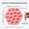 2 Pack Silicone Chocolate Molds - Honey Comb Silicone Mold,