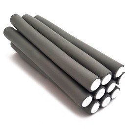 NIKO Pack of 10 Twist Flex Rods - Foam Flexible Rollers, Flexible Lightweight Curlers for Curls and Waves, Styling Tool for Hairdresser Salon/Barber - Random Colour (18 mm)