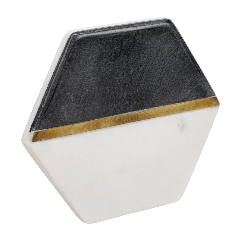 GoCraft Hexagon Marble Coasters for Drinks – Set of 6
