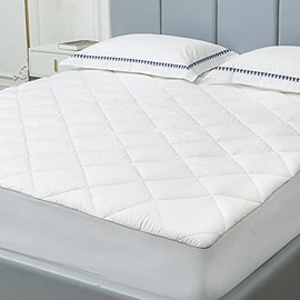 Sunflower Twin XL Mattress Pad, Hypoallergenic Cotton Mattress Cover, 18-22" Extra Deep Pocket Quilted Protector, Breathable&Noiseless