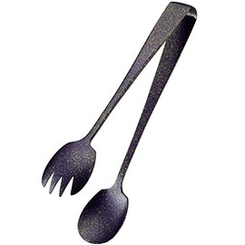 Tanabe Hardware Saika Salad Serving Tongs, Purple 4291