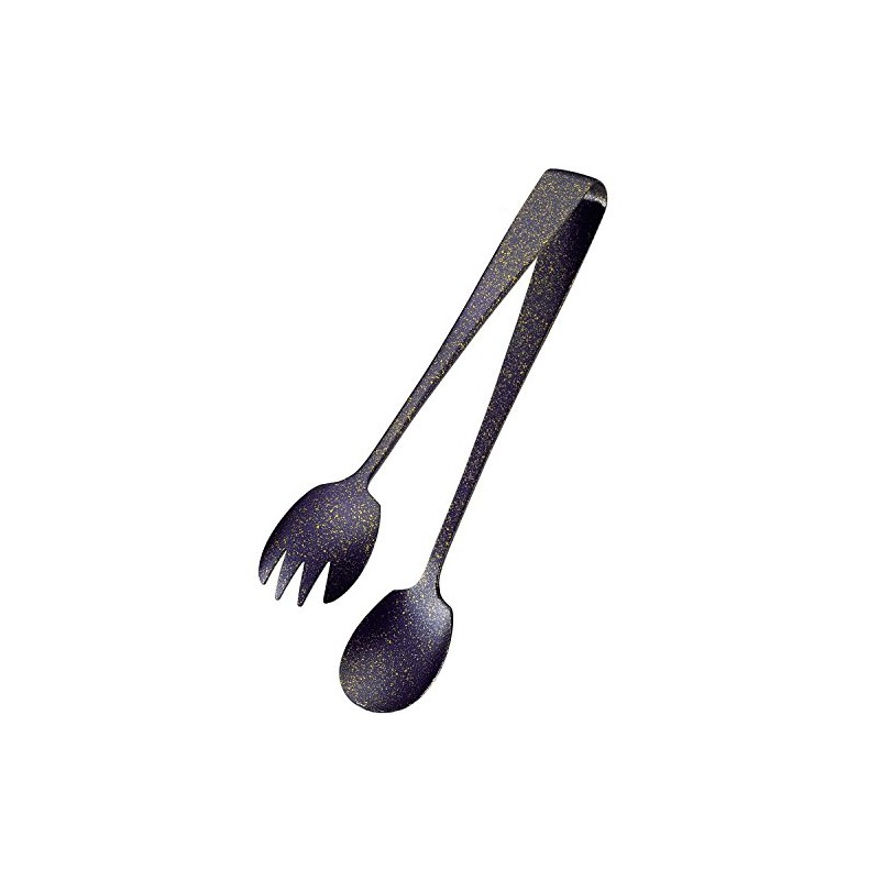 Tanabe Hardware Saika Salad Serving Tongs, Purple 4291