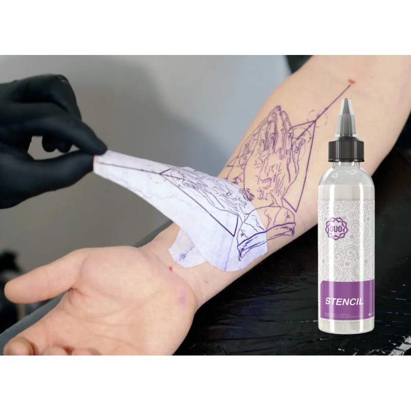 Pega Stencil Tatuajes Gel Hectográfico Ouo Alta Duración 4oz