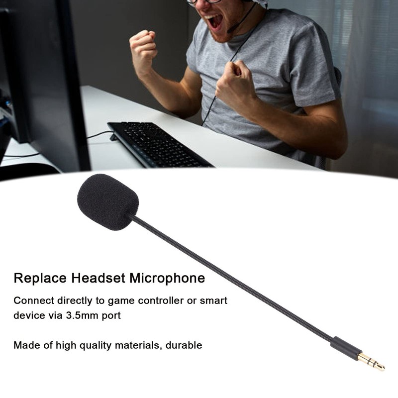 Replacement Universal 3.5mm Game Controller Microphone with Clear Voice, Compatible