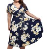 kissmay Plus Size Dress Wedding Guest, Fit and Flare Midi