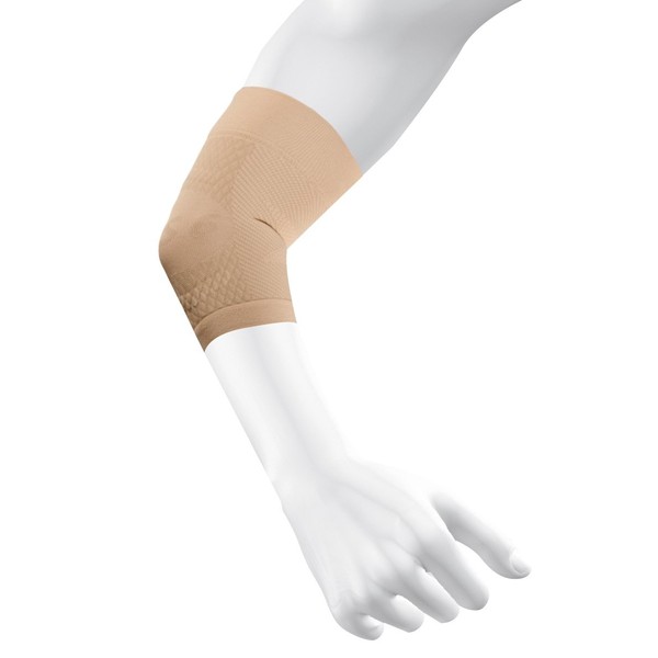 OS1st ES6 Elbow Compression Bracing Sleeve (One Sleeve) relieves Tennis or Golfer's Elbow, Cubital Tunnel Syndrome, Supports Damaged Tendons and Controls Forearm Pain (Large, Tan)