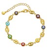 Bracelets Gold Red Blue Eye Bracelet for Women Jewelry Girl