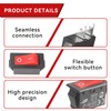 2Pieces HY35C Push Button Switch，2-Pin，16A/12A 125V/250V Rocker Switch for Household