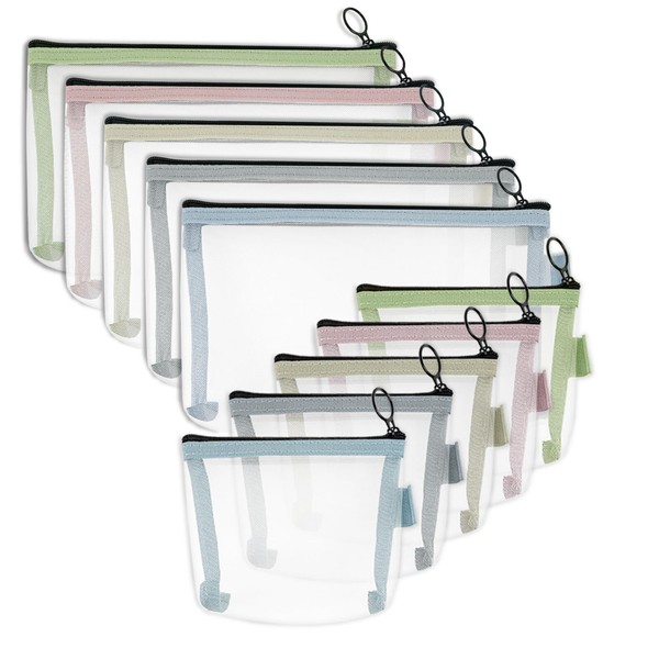 GTILE Small Zipper Pouch, 5 Pcs 4.9 x 8.2 Inches