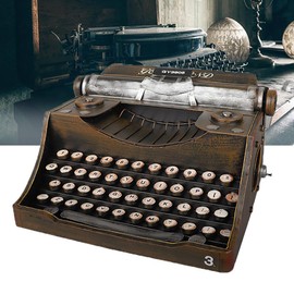 PODEC Simulation Typewriter Model, Decoration Antique Typewriter Model, Portable Home Office Desktop Display Collection, Unable to Type Words, for Home,Office, Bar Decoration Ornaments