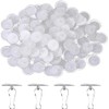 Jingelmall 80 Packs Self Adhesive Wall Hook Sticky Ceiling Hooks