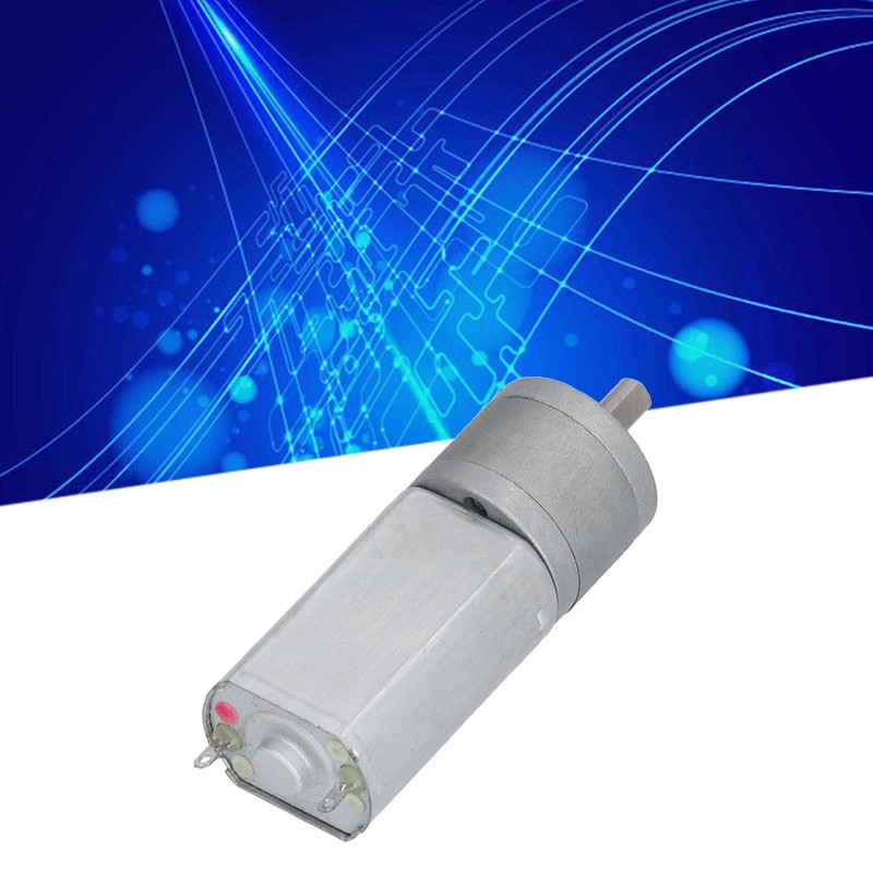Gear Motor Speed Reduction DC 12V 75RPM Metal for Machine
