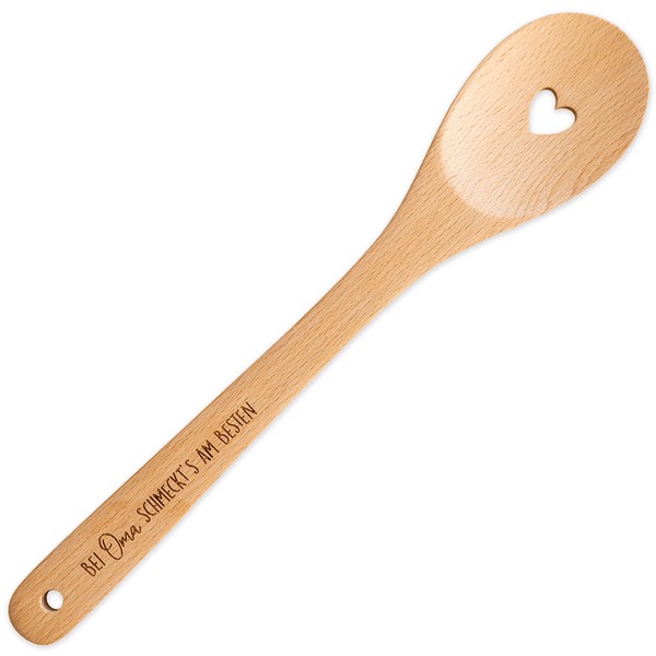 Papierdrachen Wooden Cooking Spoon with Heart for Mother's Day –